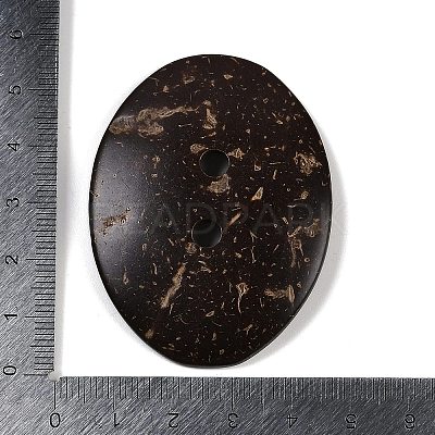 Carved Oval 2-hole Basic Sewing Button SHEL-K009-03-1
