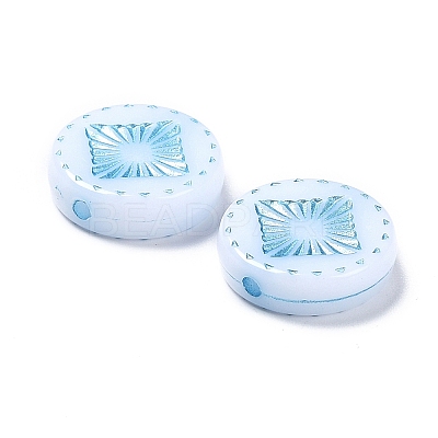 Opaque Acrylic Beads OACR-G016-07G-1