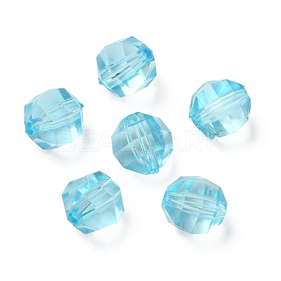 Transparent Acrylic Beads X-PL990Y-5-1