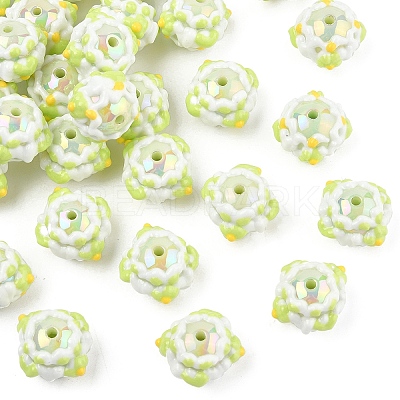 Opaque Acrylic Beads SACR-YW0002-78A-03-1