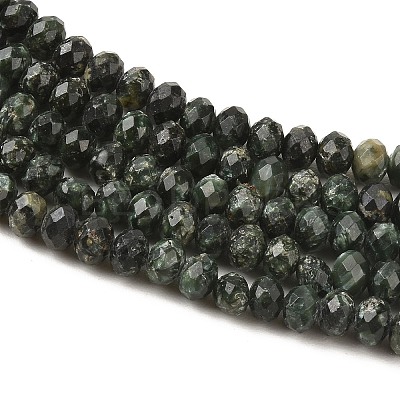 Natural Seraphinite Beads Strands G-K376-E06-4x6mm-1