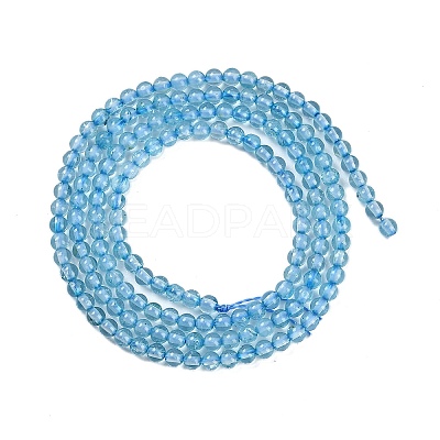 Natural Blue Topaz Beads Strands G-P553-A01-02-1