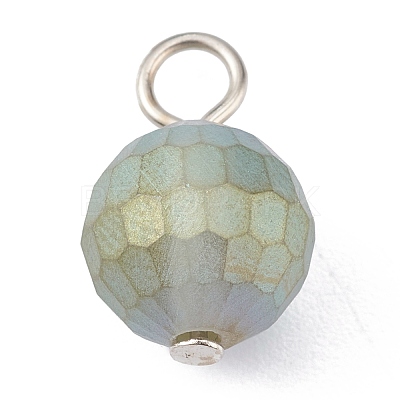 Electroplate Glass Pendants PALLOY-JF00656-1