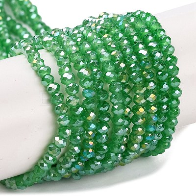 Baking Electroplate Glass Beads Strands DGLA-A039-J4mm-B03-1