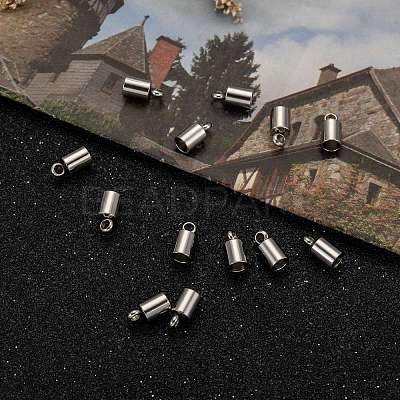 Tarnish Resistant 304 Stainless Steel Cord Ends X-STAS-M242-12-1