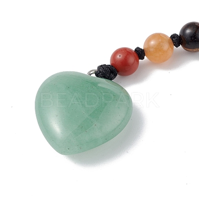 7 Chakra Gemstone Beads Keychain KEYC-F036-02B-1