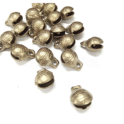Brass Bell Pendants KKB-A003-11mm-1
