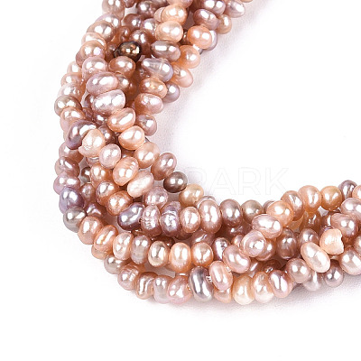 Natural Cultured Freshwater Pearl Beads Strands PEAR-N025-01B-1