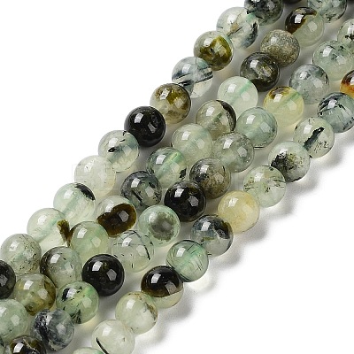 Natural Prehnite Beads Strands LS-G-P322-48-6mm-01-1