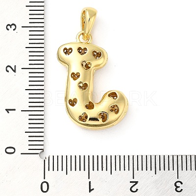 Brass Micro Pave Cubic Zirconia Pendants KK-E061-03G-10-1