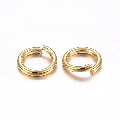 304 Stainless Steel Open Jump Rings LS-STAS-O098-02G-05-1