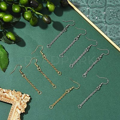 304 Stainless Steel Earring Hook EJEW-YW00016-01-1