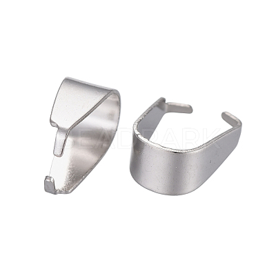 Non-Tarnish 201 Stainless Steel Snap on Bails X-STAS-R071-28-1