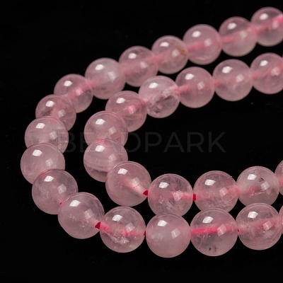 Natural  Rose Quartz Beads Strands G-L104-8mm-01-1