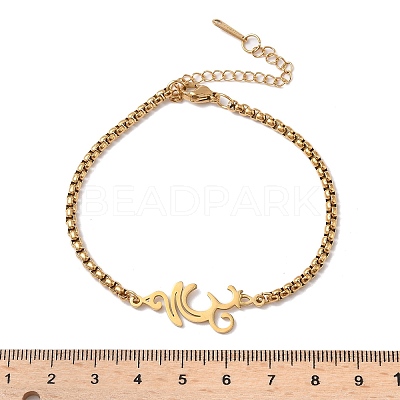 304 Stainless Steel Link Bracelets BJEW-Z107-01G-1