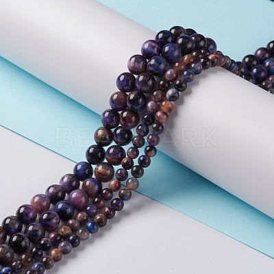 Natural Galaxy Tiger Eye Beads Strands G-P455-01A-1