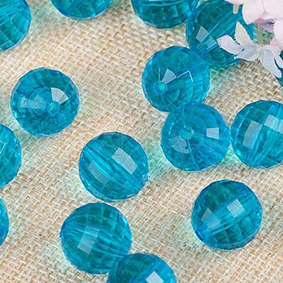 Transparent Acrylic Beads TACR-NH0001-C-09-1