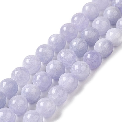 Natural Dyed White Jade Beads Strands G-M402-C03-06-1