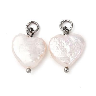 Natural Keshi Pearl Pendants PALLOY-JF04207-02-1