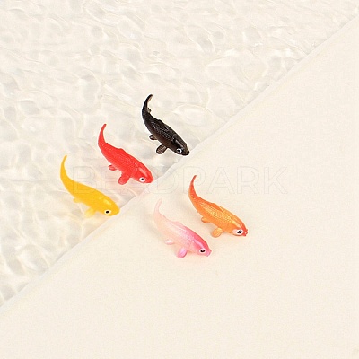 40Pcs 10 Styles PVC Imitation Fish Display Decorations DIY-CN0003-64-1