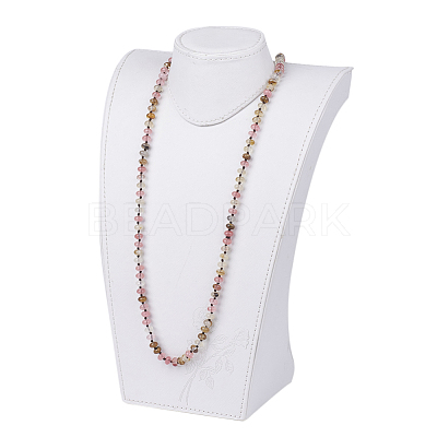 Natural Watermelon Skin Beaded Multi-use Necklaces/Wrap Bracelets NJEW-K095-B07-1
