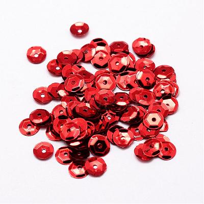 Plastic Paillette Beads PVC-A001-4mm-07-1