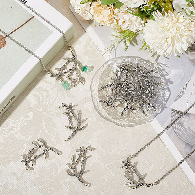 16Pcs Tibetan Style Alloy Multi-Strand Links FIND-SC0016-20-1