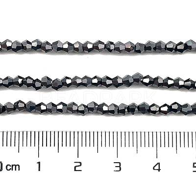 Transparent Electroplate Glass Beads Strands EGLA-A039-T2mm-UA13-1