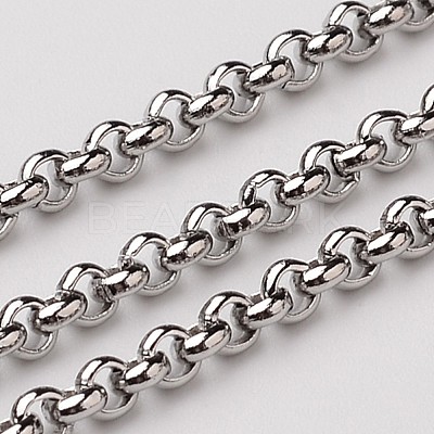 Tarnish Resistant 304 Stainless Steel Rolo Chains CHS-L015-32-1