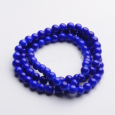 Painted Glass Bead Strands DGLA-S071-10mm-M-1
