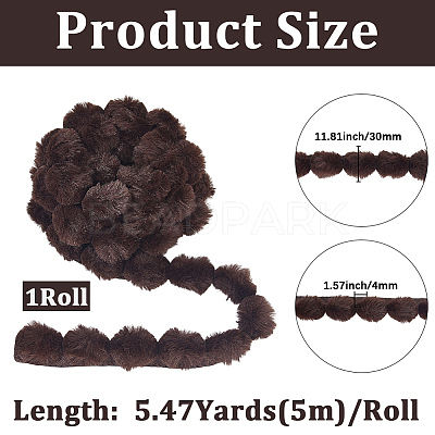 5M Polyester Embroidery Sewing Trimming AJEW-GF0012-30C-1