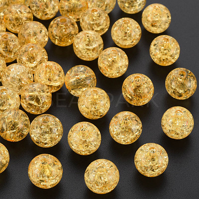 Transparent Crackle Acrylic Beads MACR-S373-66A-N13-1