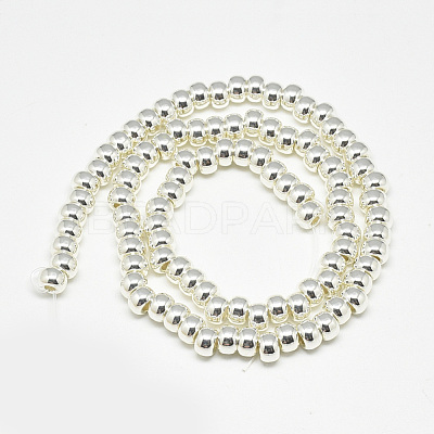 Electroplate Non-magnetic Synthetic Hematite Beads Strands X-G-Q465-38S-1