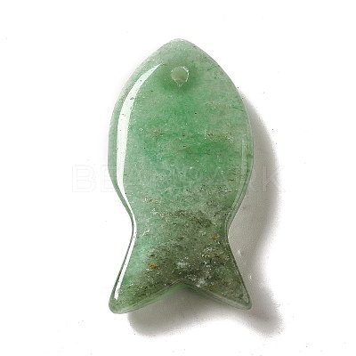 Natural Green Aventurine Pendants X-G-G932-B15-1