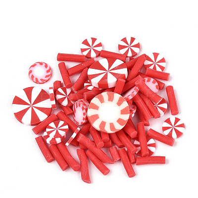 Christmas Handmade Polymer Clay Cabochons CLAY-N013-03-1