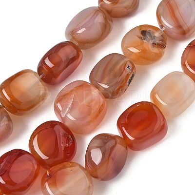Natural Agate Beads Strands G-H295-D01-17-1