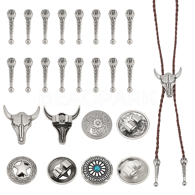 Alloy Bolo Tie Slide Clasps DIY-PH0022-64-1