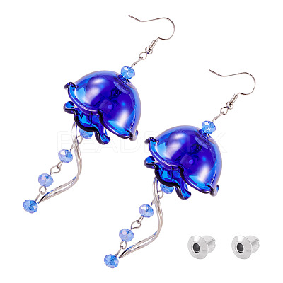 Brass Dangle Earring EJEW-TAC00021-1