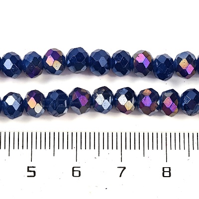 Baking Electroplate Glass Beads Strands DGLA-A039-J10mm-B04-1