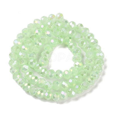 Baking Electroplate Glass Beads Strands DGLA-A039-J10mm-B10-1
