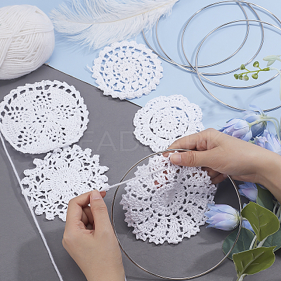 Cup Mat Cotton Coaster AJEW-GF0002-10-1