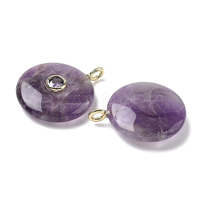 Natural Amethyst Pendants G-I391-02G-03-1
