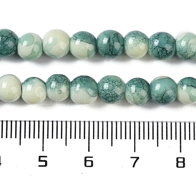 Baking Paint Glass Bead Strands GLAA-H031-01A-07-1