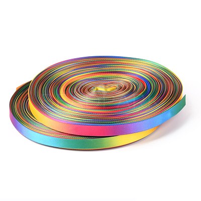 Rainbow Gradient Polyester Ribbon OCOR-G008-01A-1