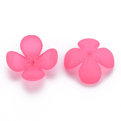 Frosted Acrylic Bead Caps MACR-S371-06A-1