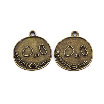 Tibetan Style Alloy Pendant Enamel Settings PALLOY-N160-55AG-1