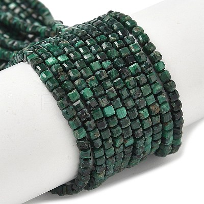 Natural Malachite Beads Strands G-D306-B01-2x2mm-1
