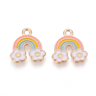 Alloy Enamel Charms X-ENAM-T022-26-1
