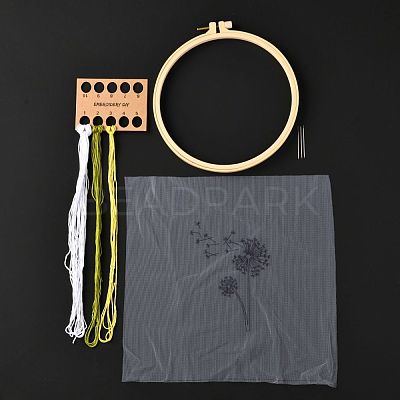DIY Transparent Fabric Embroidery Kits DIY-K032-78B-1