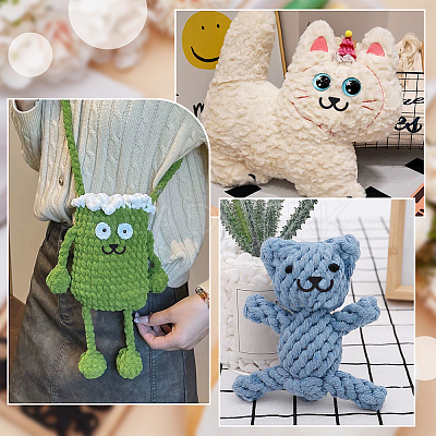 2 Bags Felt Craft Doll Mouth AJEW-FG0004-92-1